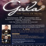 Gala Dinner and Concert: The Taste of Music At Sheraton Grande Sukhumvit - 15 Nov 2017